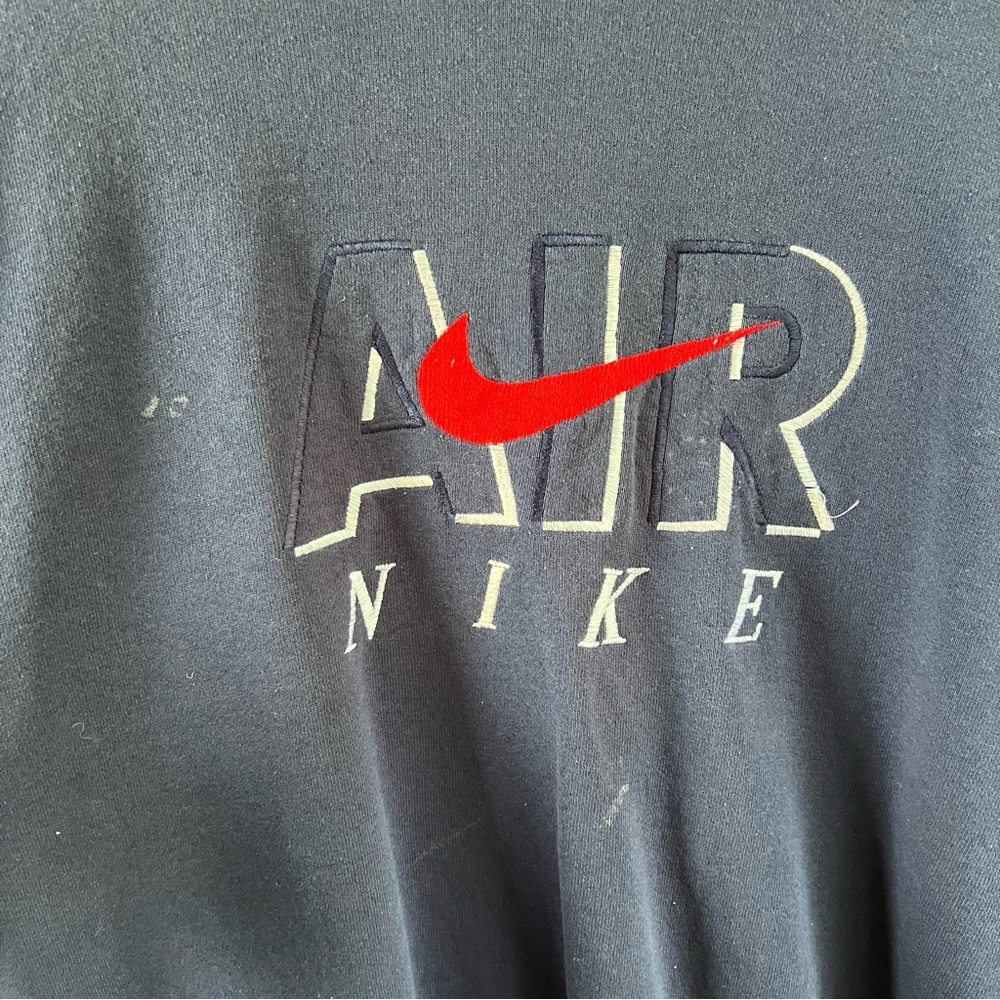 Nike Air Embroidered Navy Crewneck - Large - Picture 3 of 4